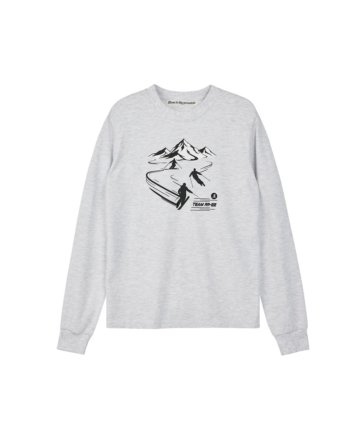 레스트앤레크레이션(REST&RECREATION) 22TEAM GRAPHIC LONG SLEEVE T-SHIRT - GREY