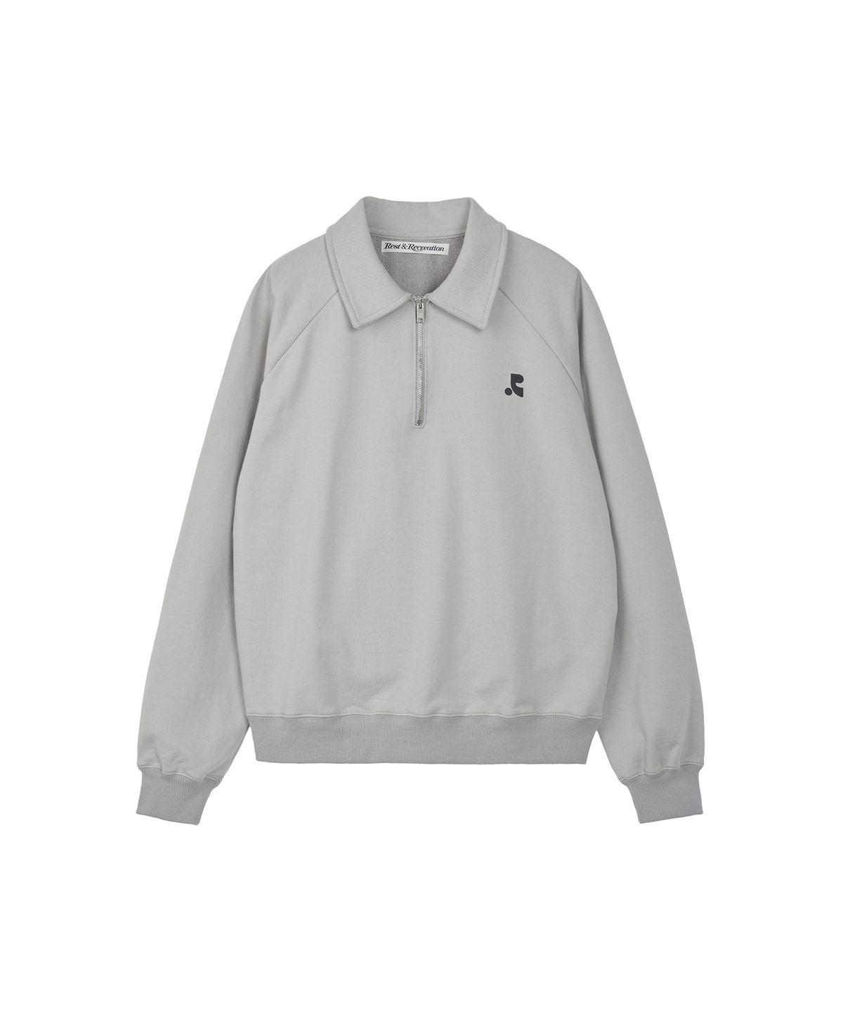 레스트앤레크레이션(REST&RECREATION) COLLAR RAGLAN SWEATSHIRT - GREY