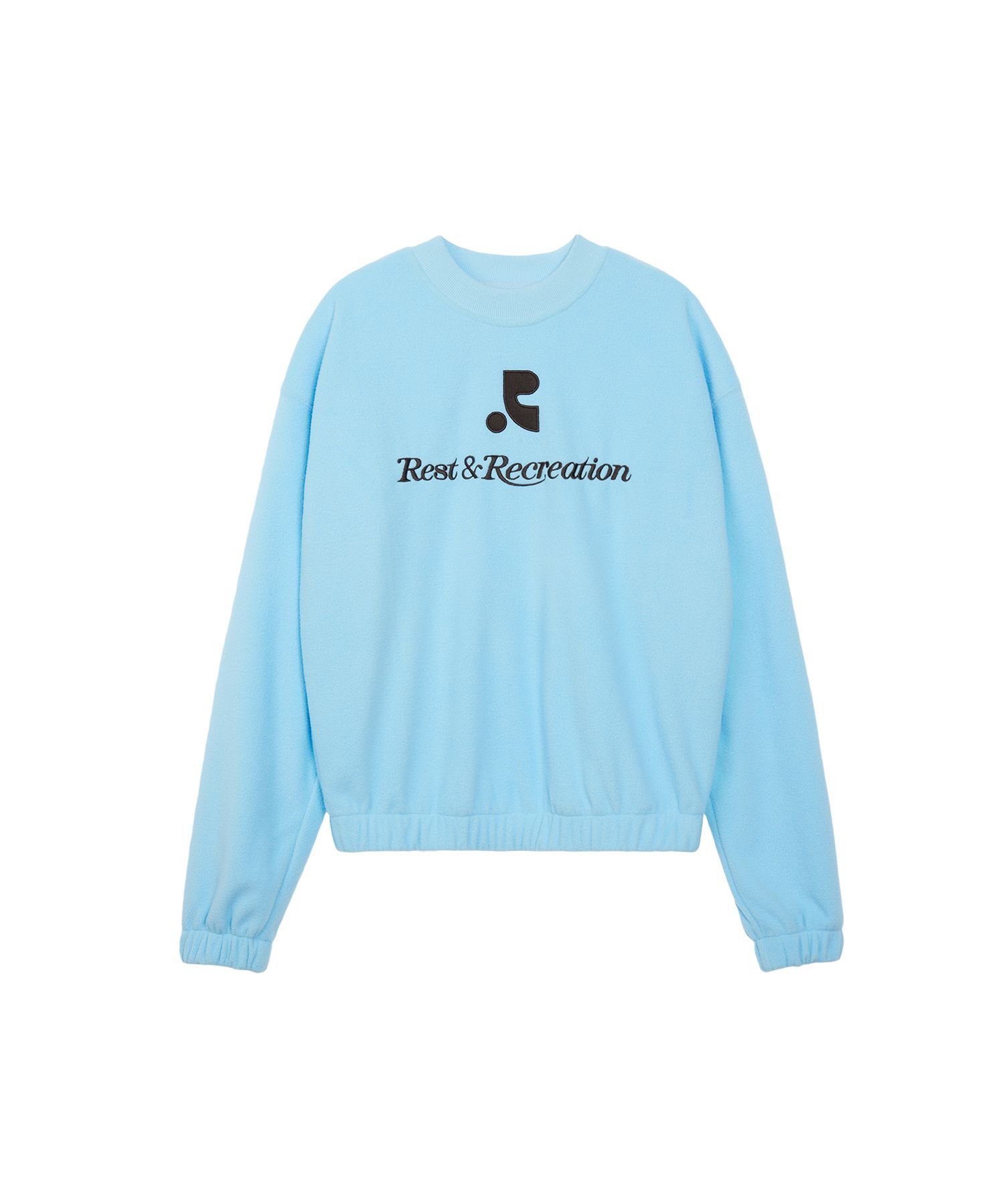 【2025秋冬新作】 MUSINSA | REST&RECREATION LOGO FLEECE SWEATSHIRT - BLUE トップス