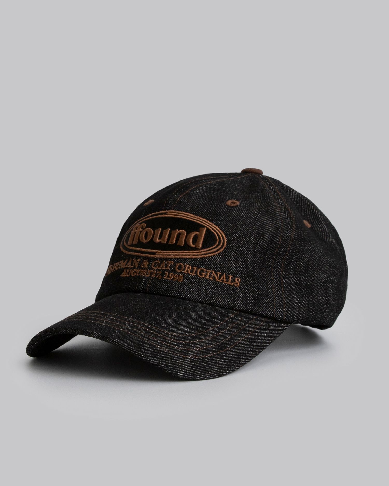 ◆human n cat◆ Pound Denim Ball Cap Black MUSINSA | HUMAN N CAT Pound Denim Ball Cap [Black]