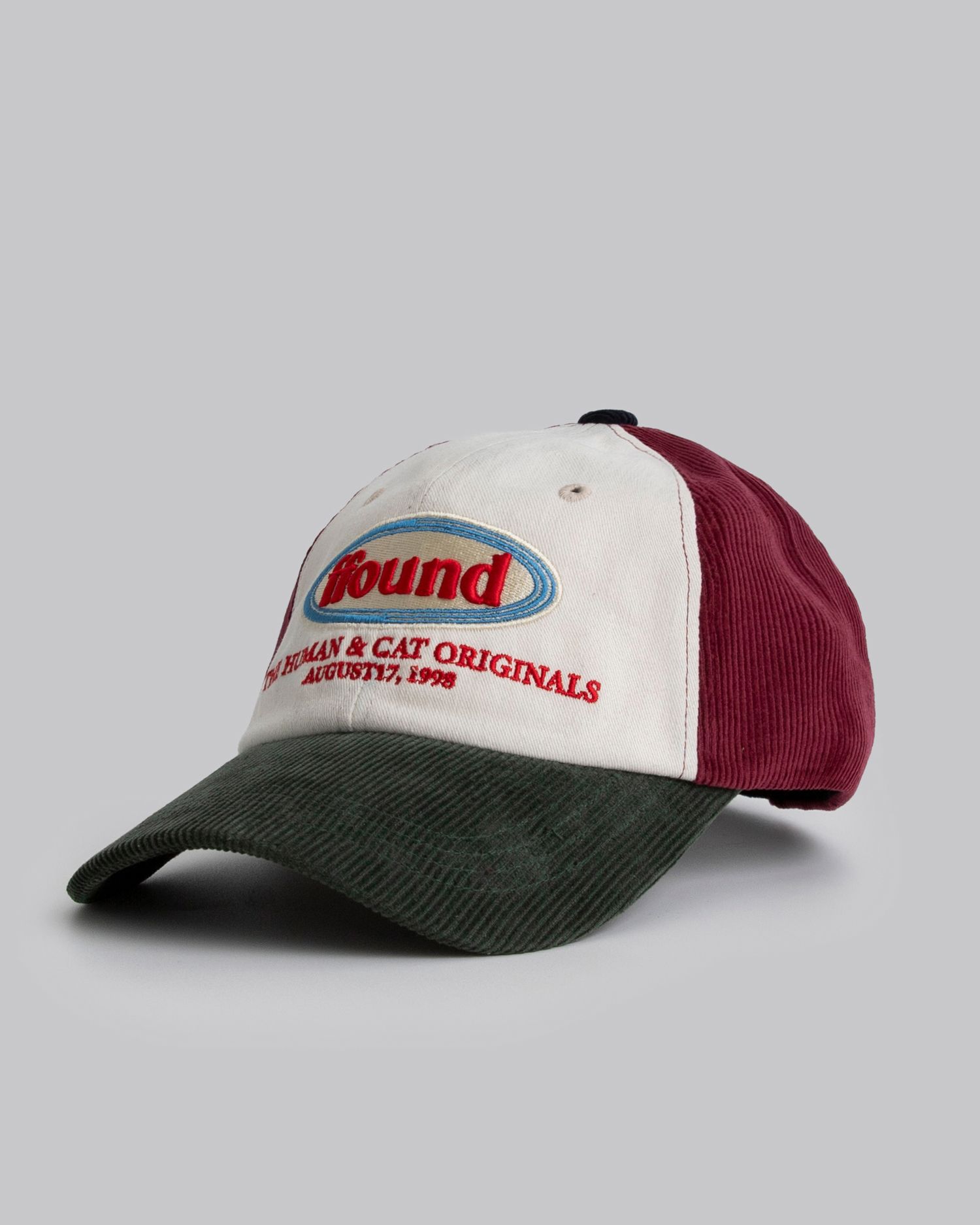 ☆HUMAN N CAT☆ Pound Color Block Corduroy Ball Cap Burgundy MUSINSA | HUMAN N CAT Pound Colorblock Corduroy Ball Cap