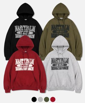 [2PACK] 디자인 디비전 로고 오버핏 후드 티셔츠 4COLOR