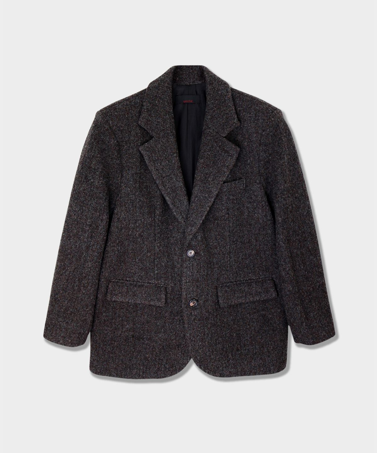 애니타임로릭(ANYTIME LOREAK) DAISY OVER SIZED BLAZER-CHARCOAL