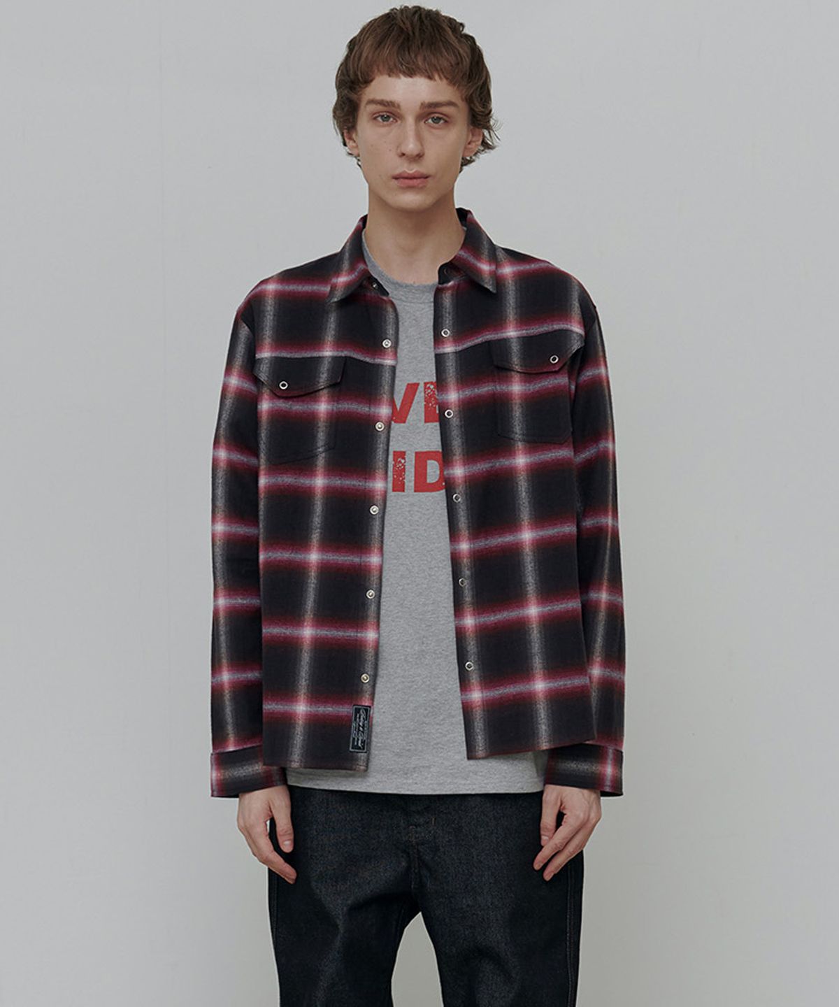 애니타임로릭(ANYTIME LOREAK) VIOLA CHECK SHIRT-RED
