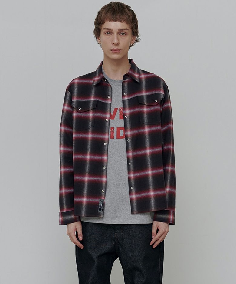 VIOLA CHECK SHIRT-RED
