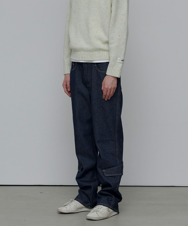 CLOVER POCKET PANTS-NAVY