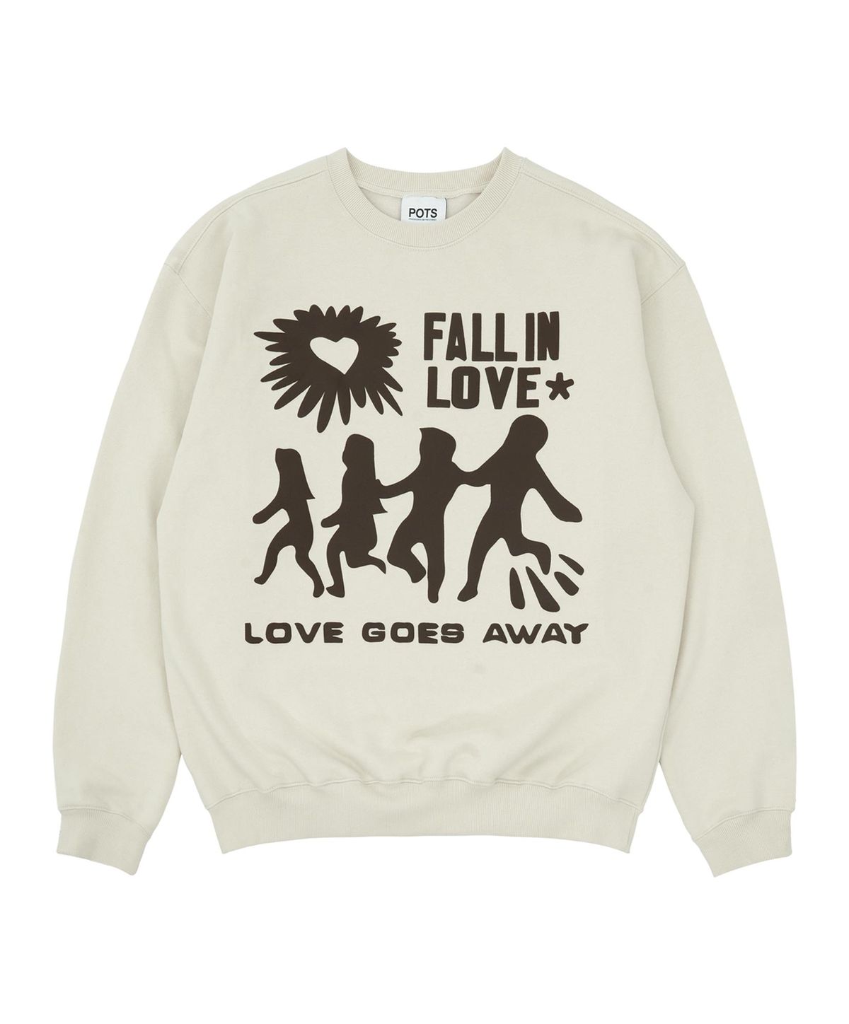 퍼츠(POTS) LOVE GONE SWEATSHIRT [IVORY]