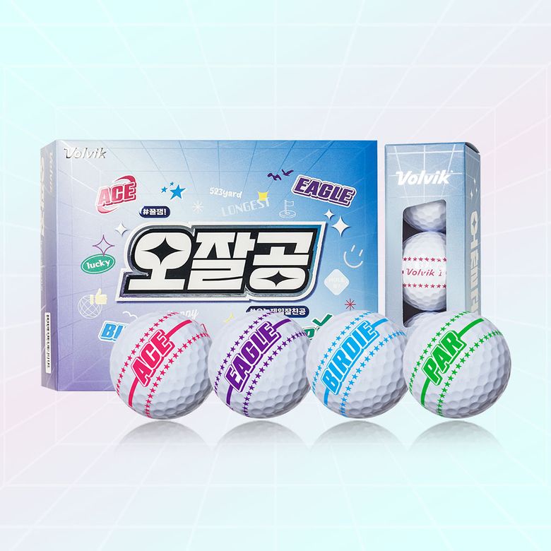 VISTA3 오잘공 360 퍼팅라인 3피스 골프공 12구