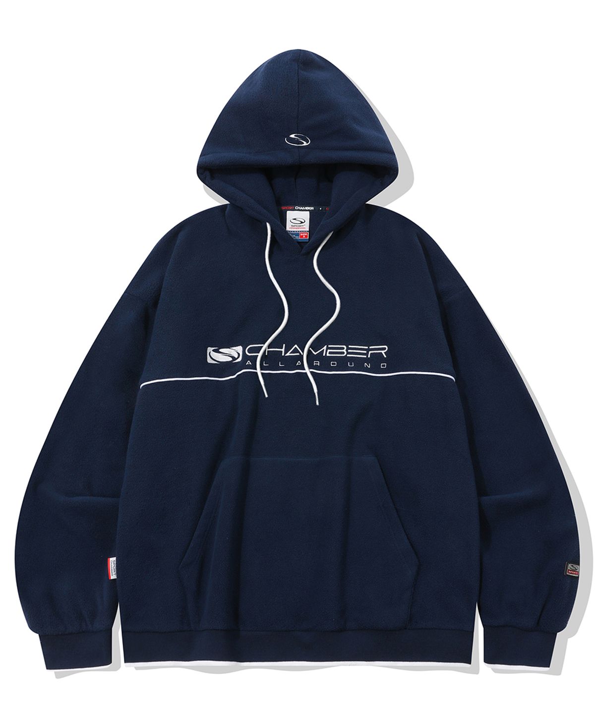 스포츠챔버(SPORT CHAMBER) SC 플래시 플리스 후드 티셔츠(네이비)