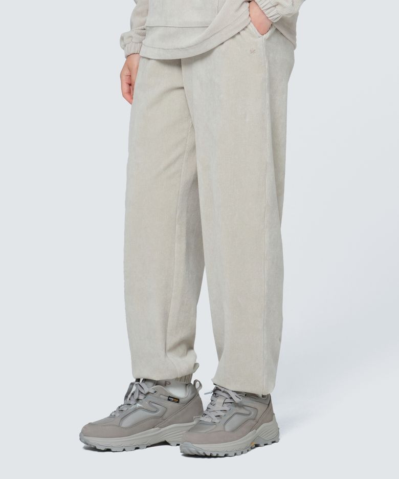 코듀로이 여성 조거 팬츠 (S24WWFFP71) Light Beige