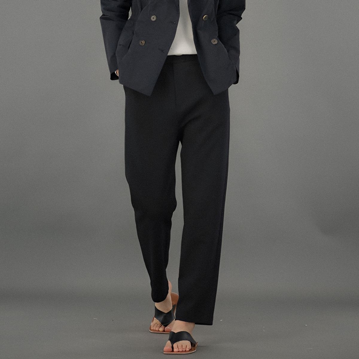 아쿠드(ACUD) Comfort All day Tapered Pants _Black