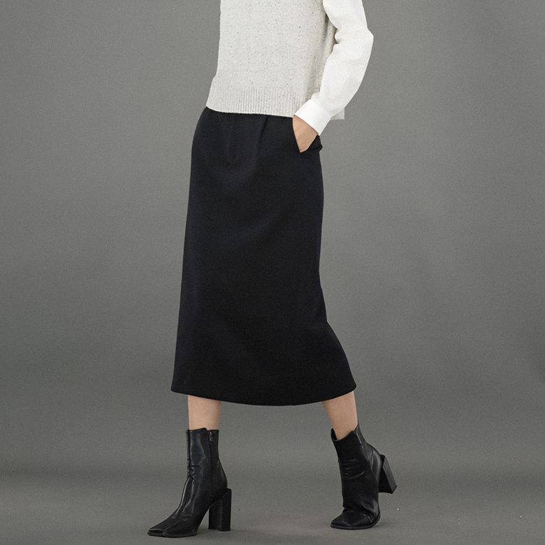 Comfort All day Midi Skrt _Black