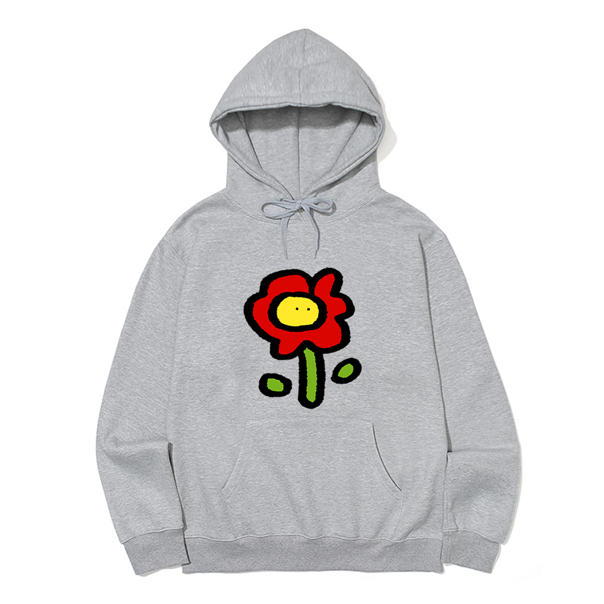 어썸어스(AWESOMEUS) SMALL CUTE RED FLOWER HOODIE_3 COLOR