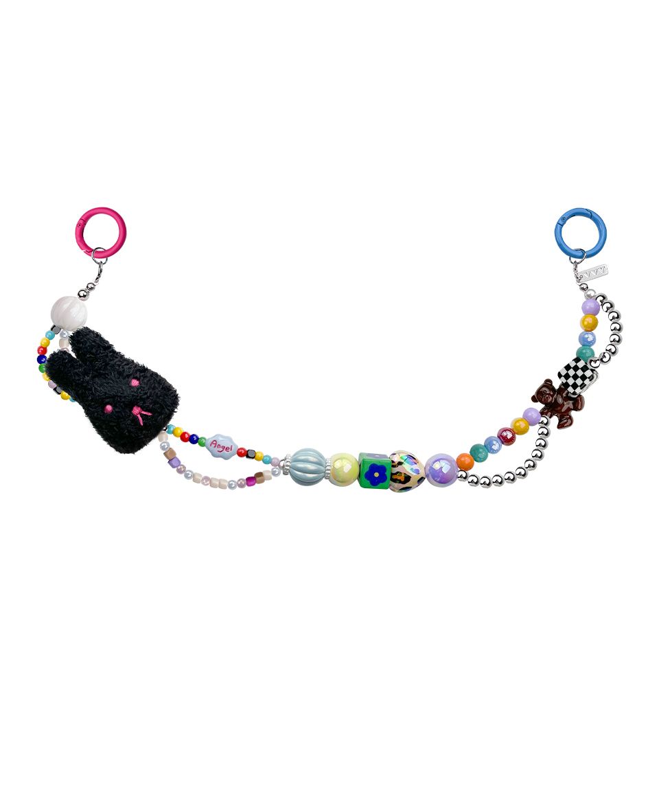 【VVV】韓国人気★Mimi Mix Beads Two Way Keyring ミミミックスビーズ 2ウェイキーリング - VVV | 60% - アジア