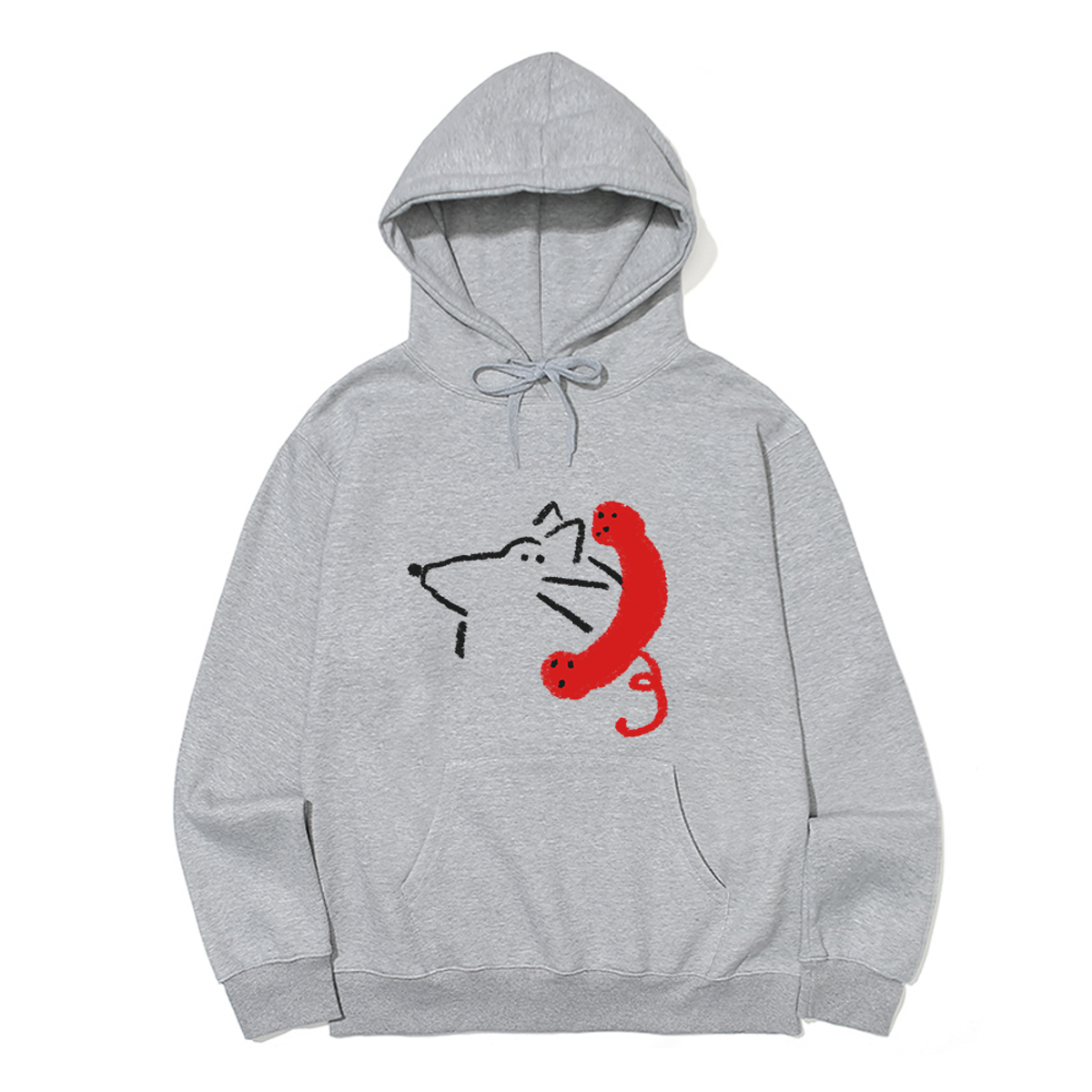 어썸어스(AWESOMEUS) DOG WITH RED PHONE HOODIE_3 COLOR