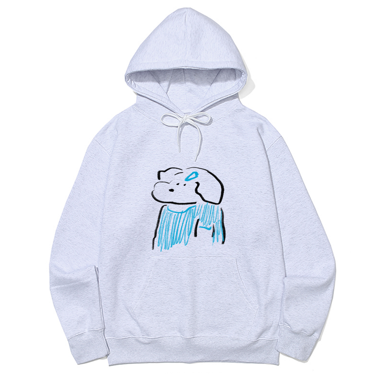 어썸어스(AWESOMEUS) PUPPY IN A SKY BLUE OUTFIT HOODIE_3 COLOR