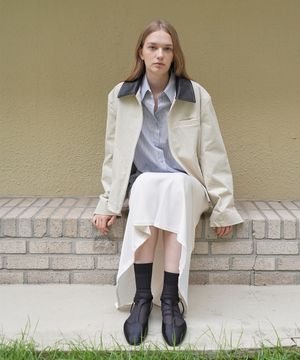 CORDUROY ZIP-UP JACKET  / IVORY