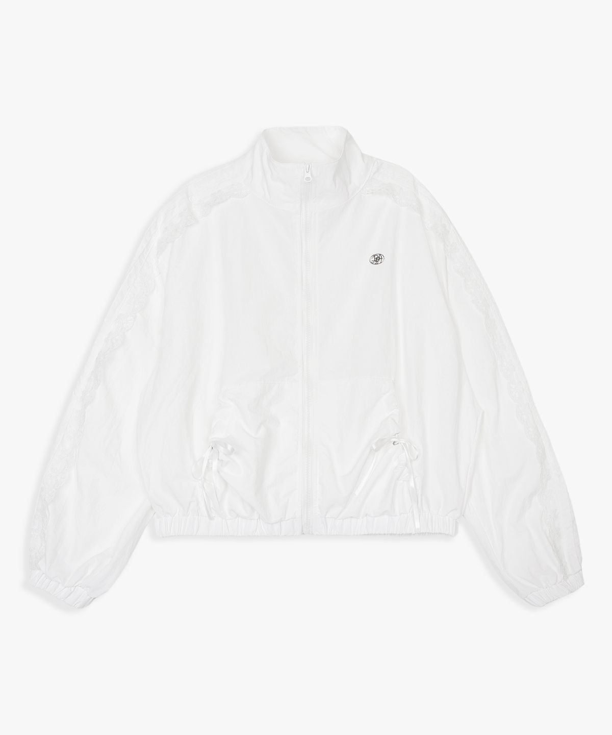 핑크파인애플(PINK PINEAPPLE) LACE TRACK WIND BREAKER_WHITE