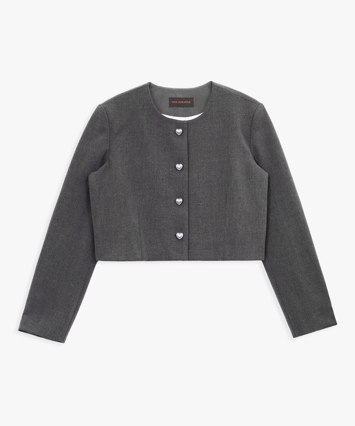 핑크파인애플(PINK PINEAPPLE) TIDY ROUND JACKET_GREY