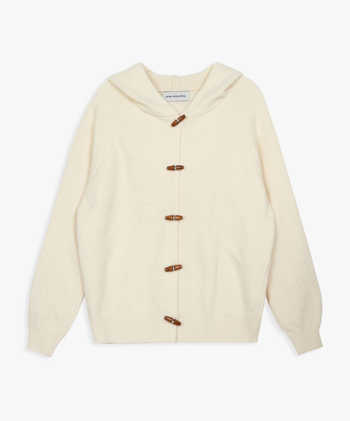 핑크파인애플(PINK PINEAPPLE) TOGGLE HOODIE CARDIGAN_IVORY