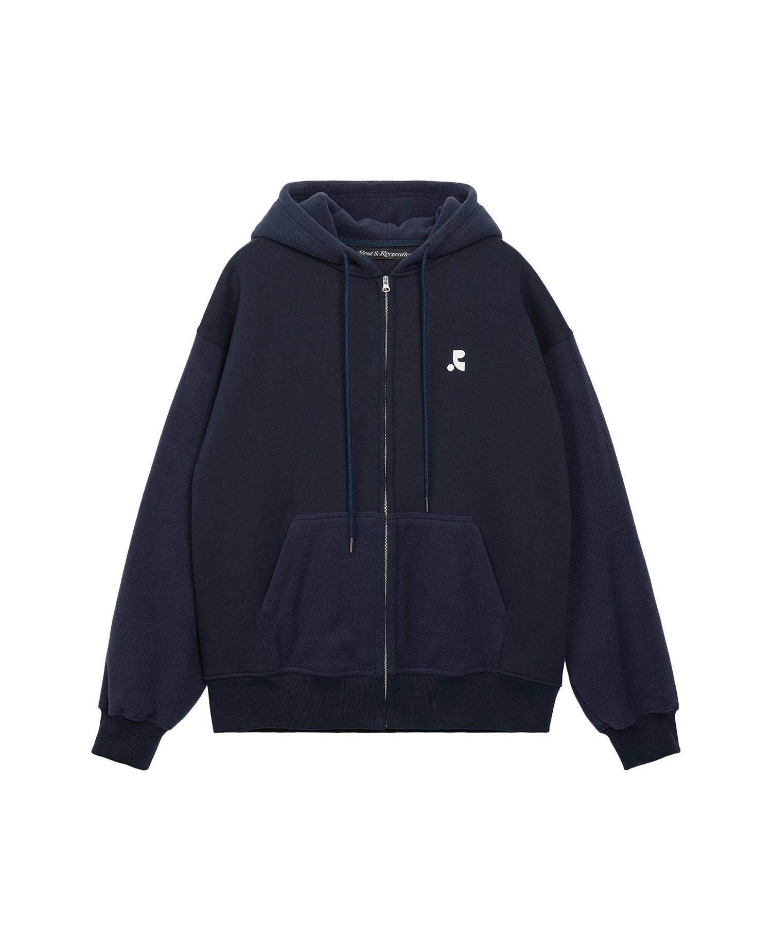 【Rest&Recreation】韓国人気★ COLORATION FLEECE HOOD ZIP-UP MUSINSA | REST&RECREATION COLORATION FLEECE HOOD ZIP-UP - KHAKI