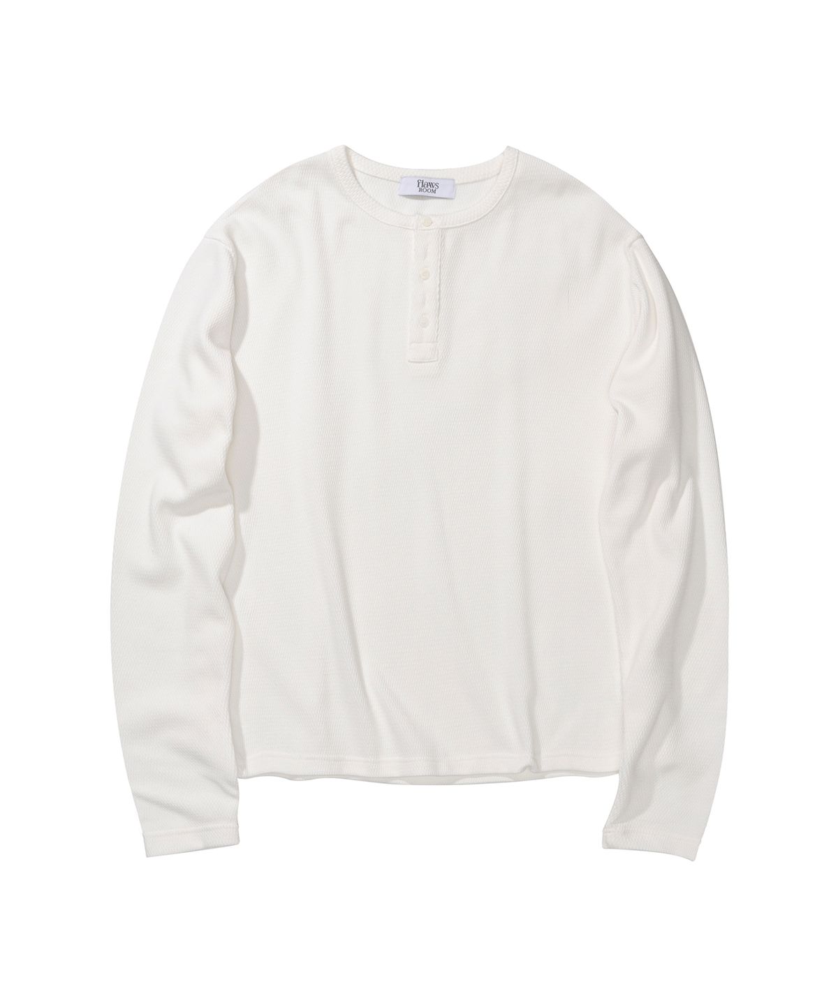 플로즈룸(FLAWSROOM) 5Button Henley WHITE