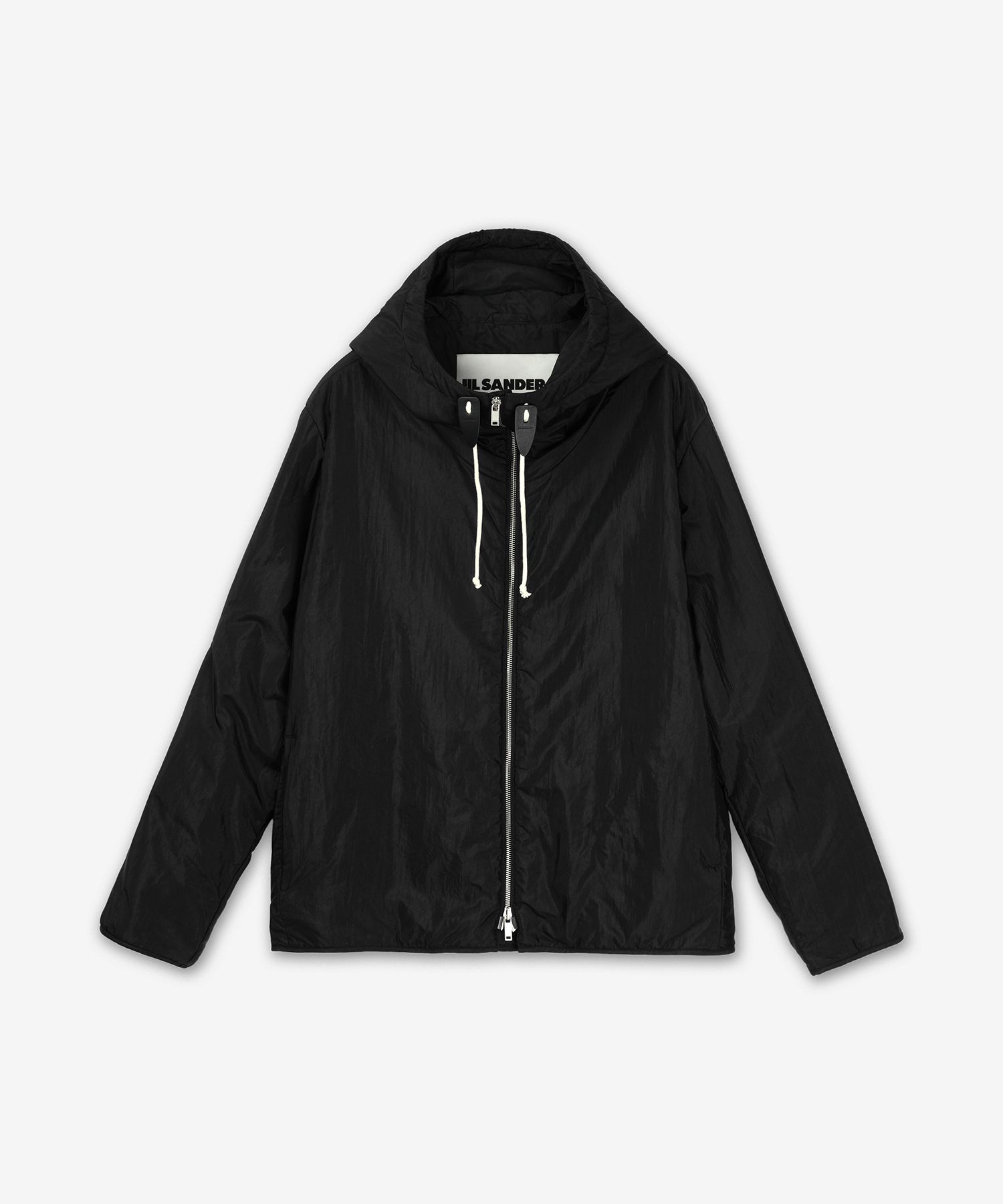 ジルサンダー☆フード付きジップアップジャケット blue MUSINSA | JIL SANDER Hooded Blue Jacket - Black