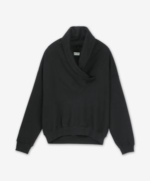 하이 V넥 맨투맨 - 블랙 / 803146Y36SW1000