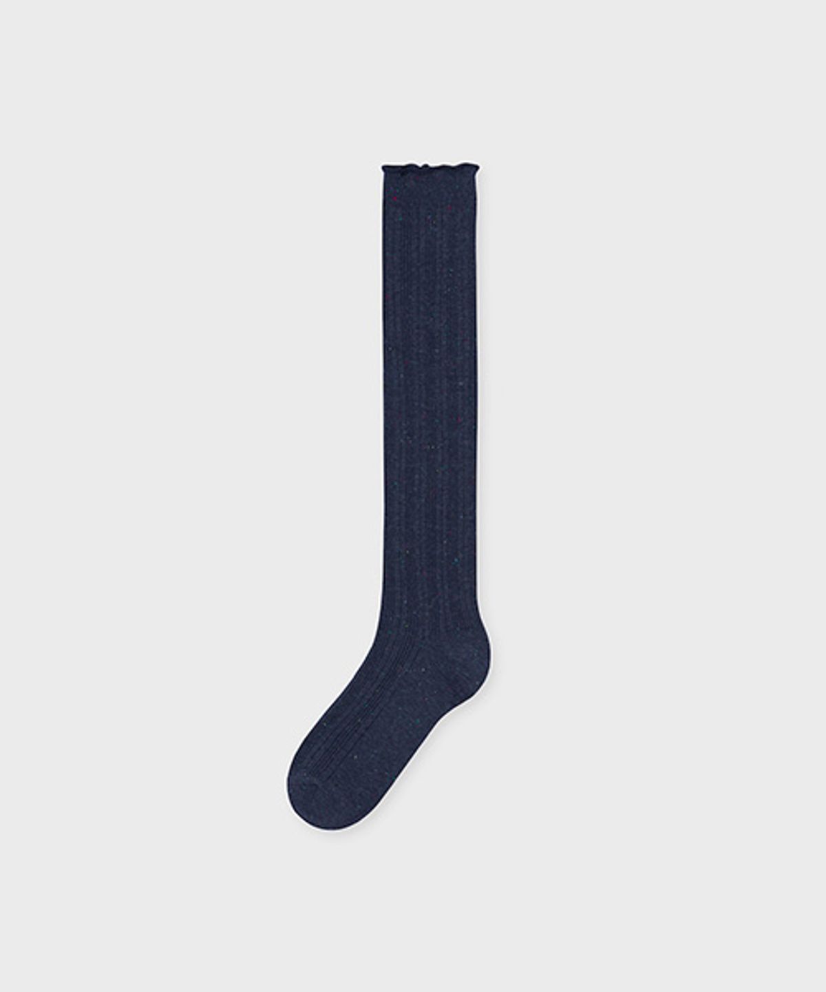 삭스어필(SOCKS APPEAL) knee high rib ruffle stitch navy