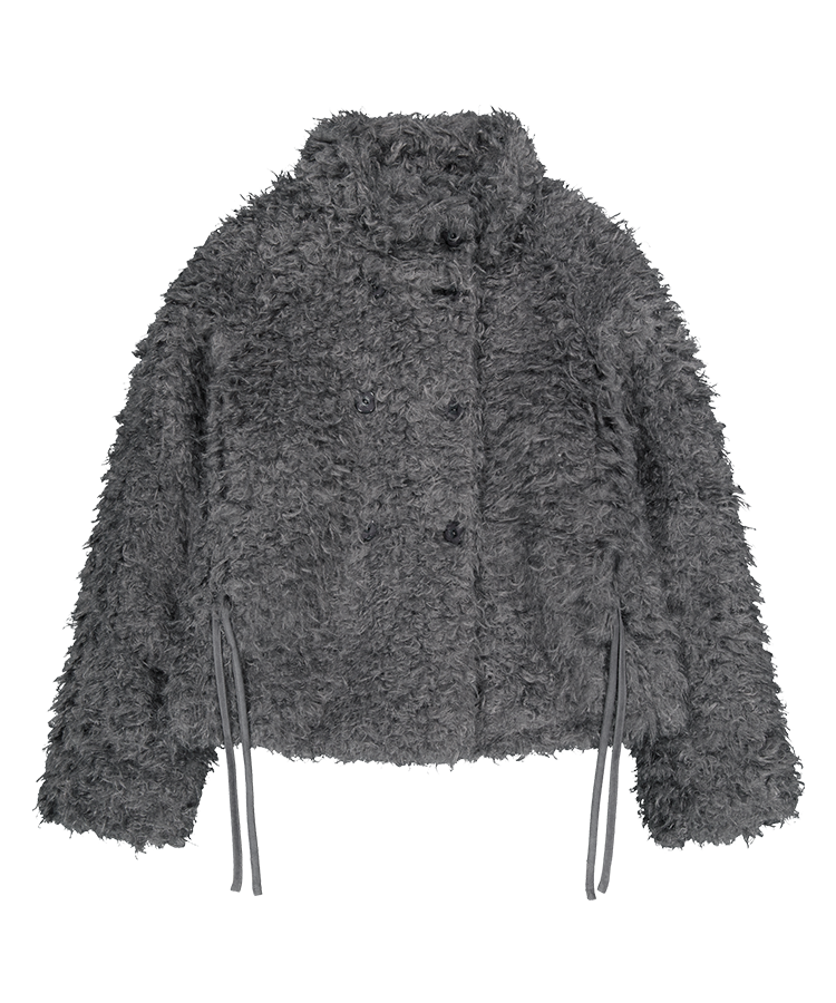 【正規品COYSEIO】HAIRY FUR JACKET BLACK MUSINSA公式 | COYSEIO HAIRY FUR JACKET DARK GREY
