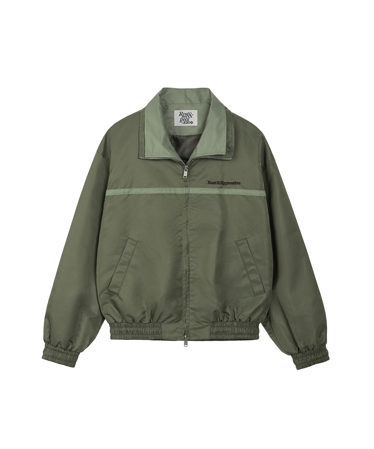 레스트앤레크레이션(REST&RECREATION) LAYERED NYLON JACKET - KHAKI