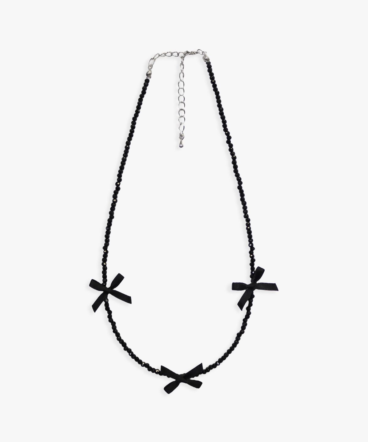 핑크파인애플(PINK PINEAPPLE) RIBBON CHOKER NECKLACE _BLACK