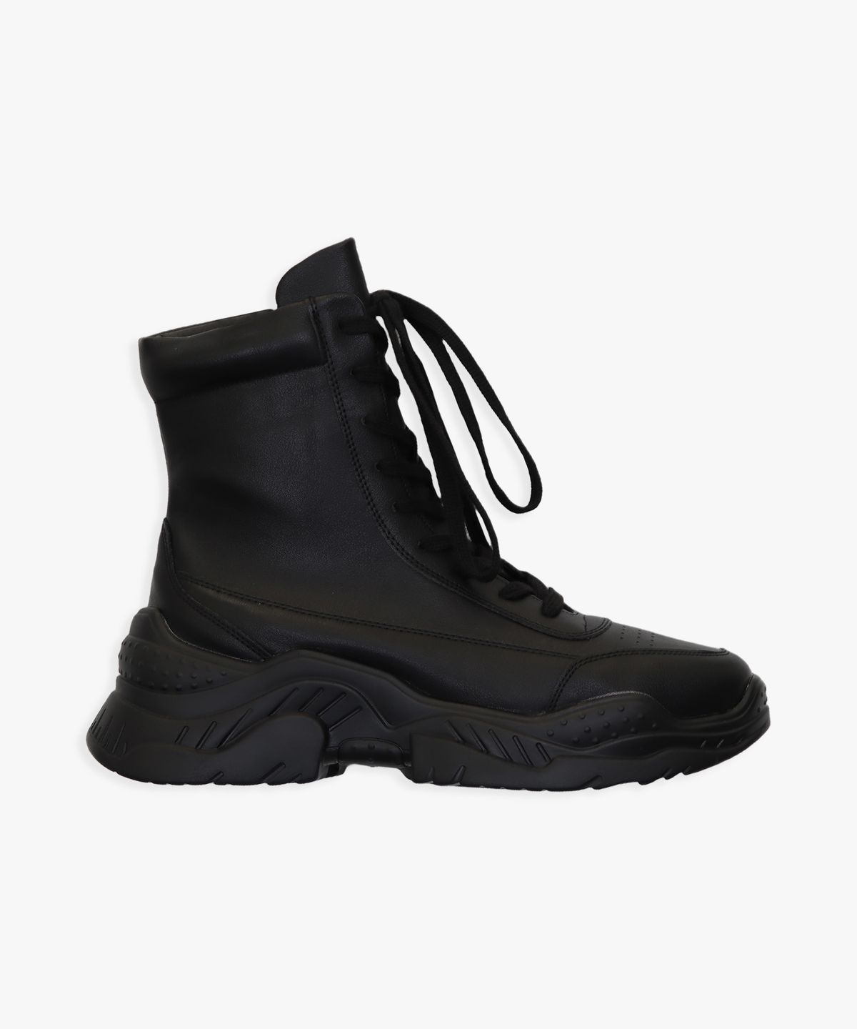 핑크파인애플(PINK PINEAPPLE) LACE UP HIGH TOP SNEAKERS_BLACK