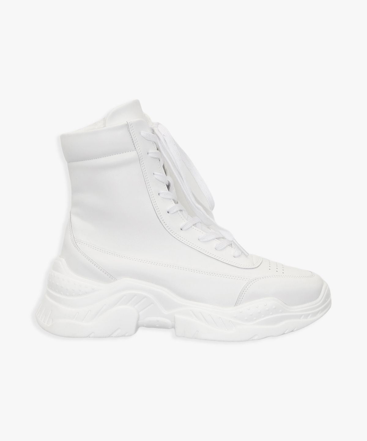 핑크파인애플(PINK PINEAPPLE) LACE UP HIGH TOP SNEAKERS_WHITE