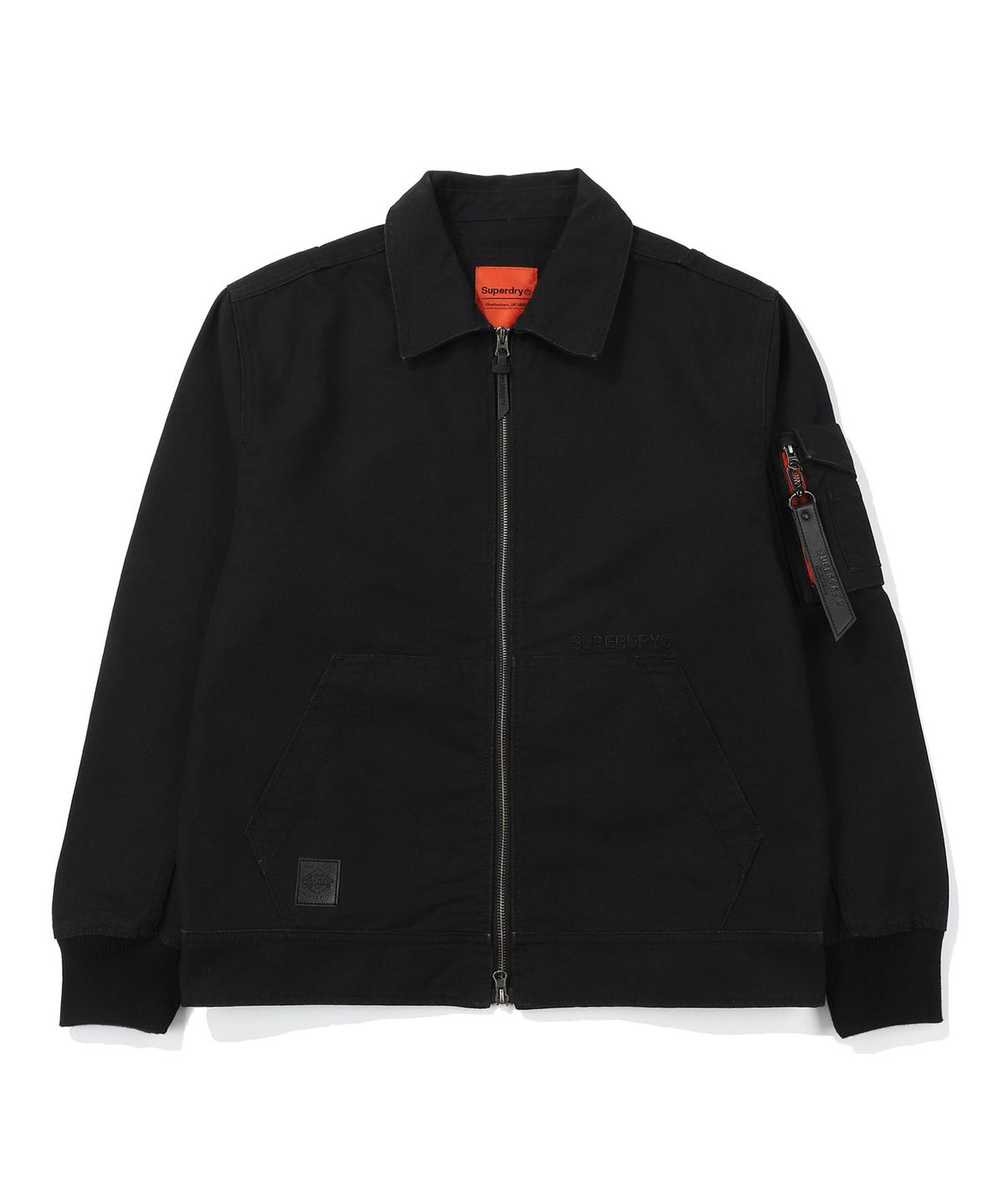 슈퍼드라이(SUPERDRY) 빈티지 2WAY 코튼 블루종 블랙