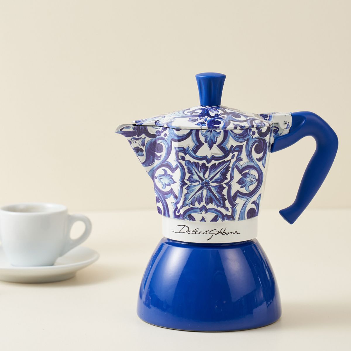 비알레띠(BIALETTI) 비알레띠 인덕션 모카포트 돌체앤가바나 블루 6컵
