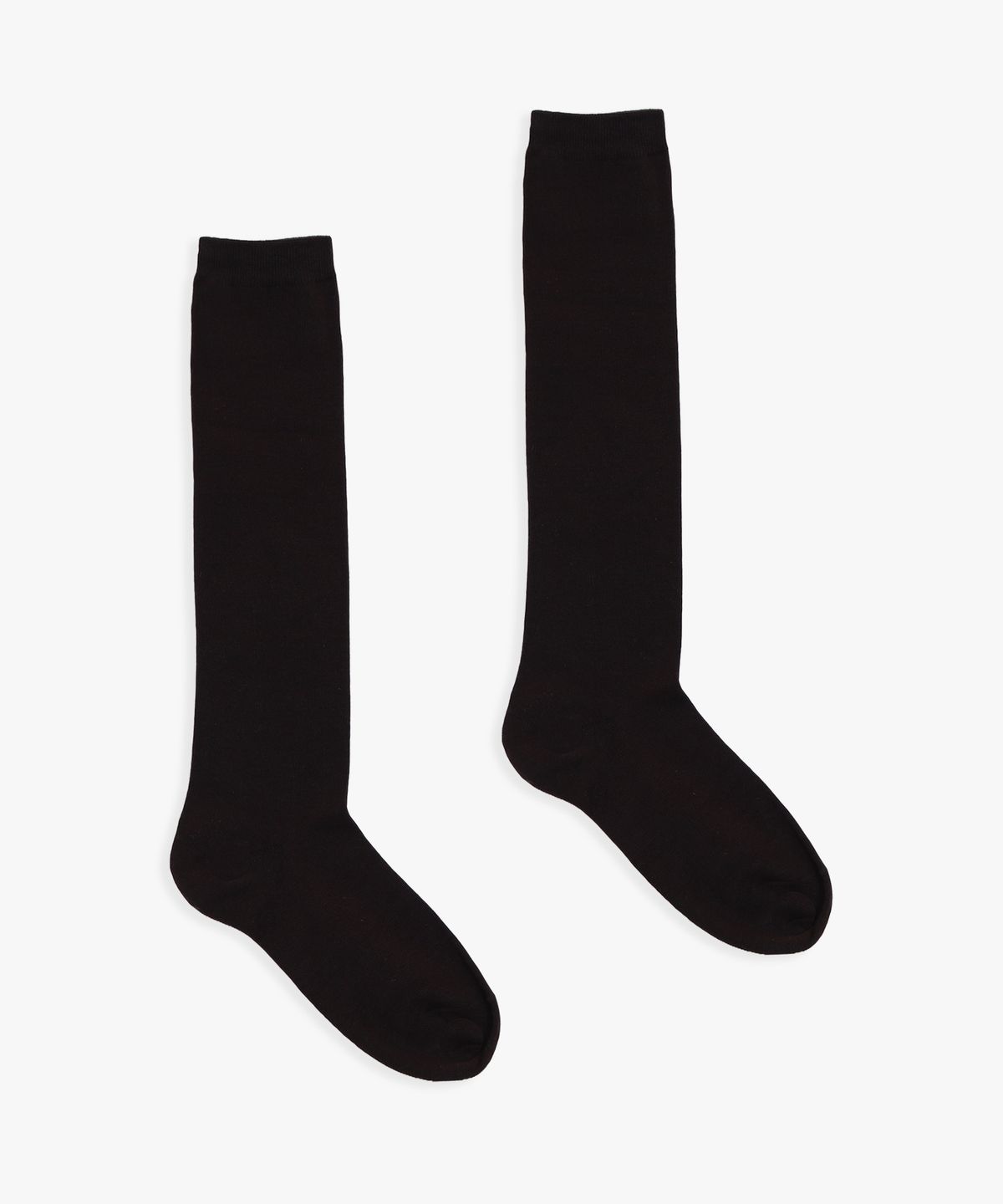 핑크파인애플(PINK PINEAPPLE) [2EA 1SET] BASIC KNEE HIGH SOCKS_BROWN