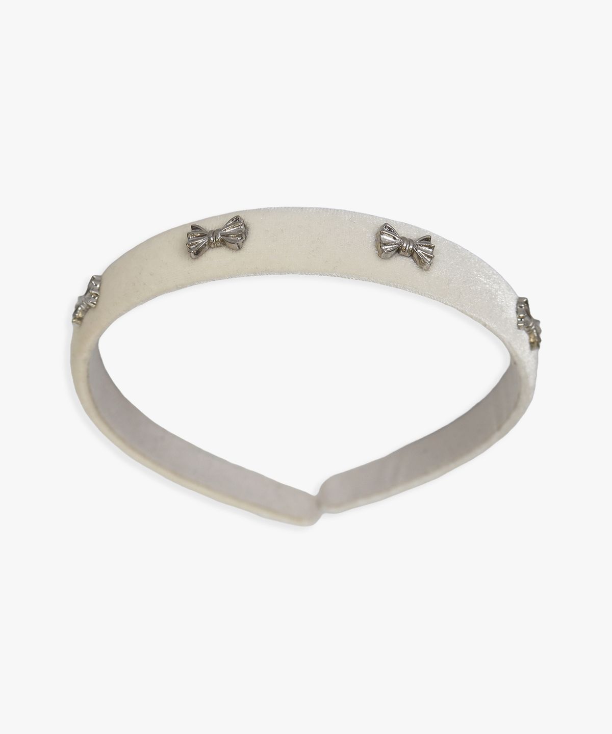 핑크파인애플(PINK PINEAPPLE) CLARA VELVET HAIRBAND_IVORY