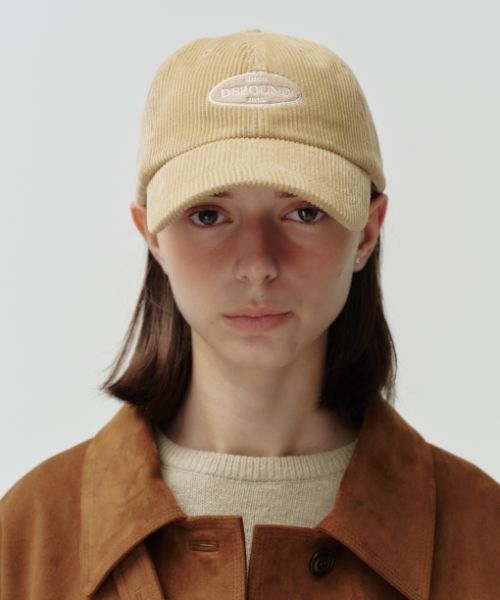 キャップ depound Suede patch corduroy ball cap beige DP2479HT005MBEXX MUSINSA | DEPOUND Suede Patch Corduroy Ball Cap [Beige]
