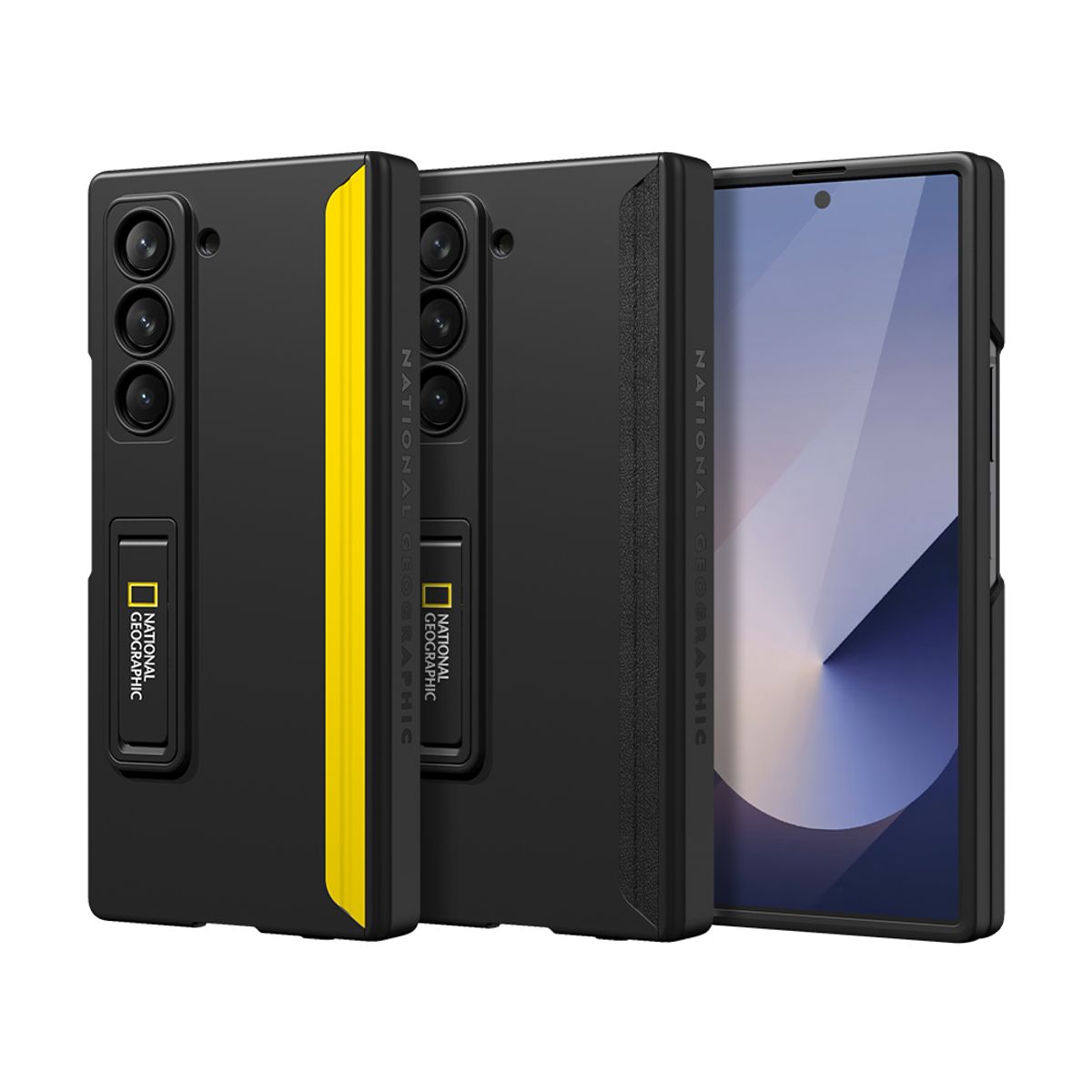 내셔널지오그래픽 모바일(NATIONAL GEOGRAPHIC MOBILE) 갤럭시Z폴드6 5 마그네틱 힌지 커버 스탠드 케이스