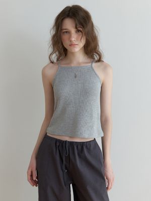 MN waffle sleeveless (gray)