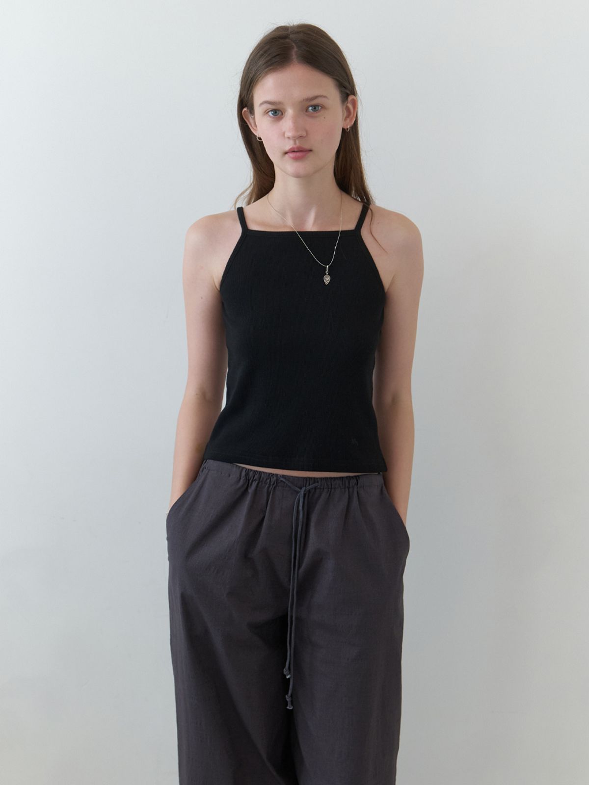 더미튼(THEMITTEN) [2nd] MN waffle sleeveless (black)