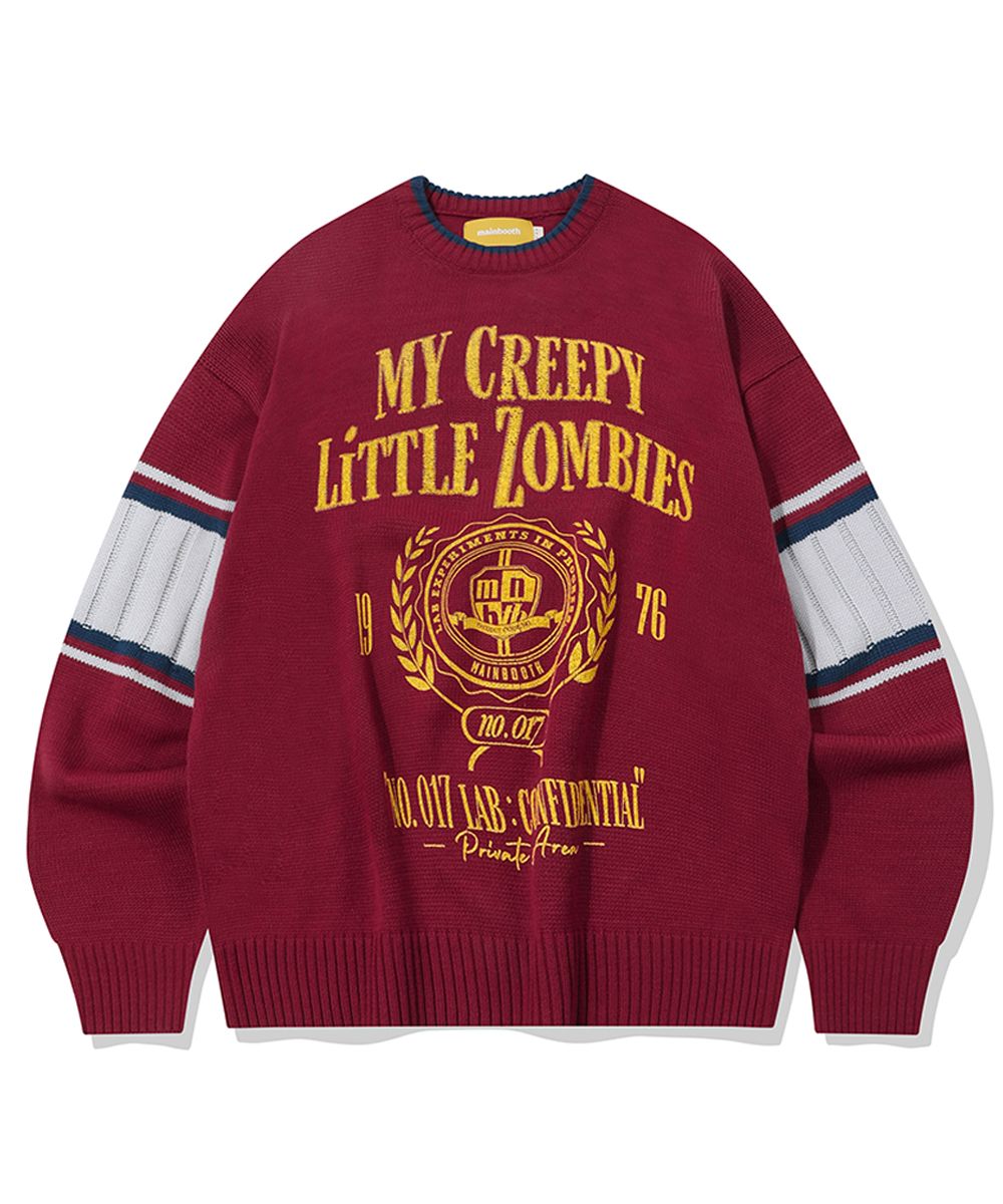 ★MAINBOOTH★Spirit 97 Football Sweater(BLACK)★正規品/人気 메인부스(MAINBOOTH) Spirit 97 Football Sweater(GRAY