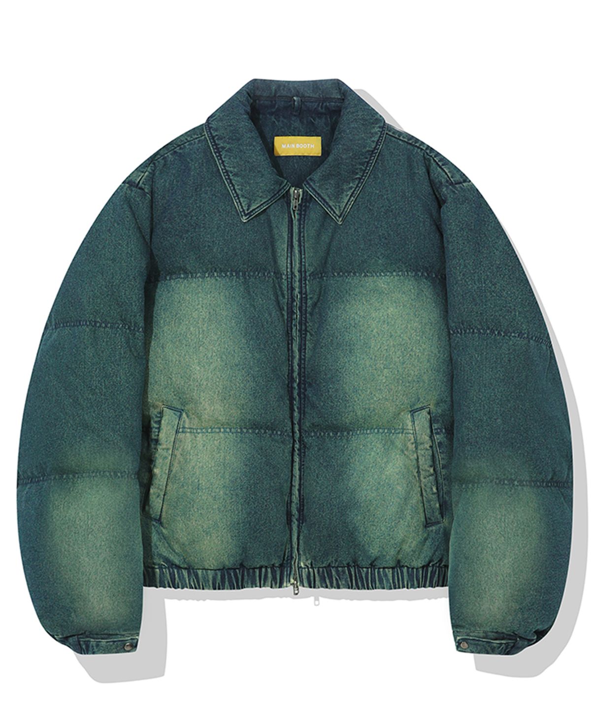 메인부스(MAINBOOTH) Vintage Denim Puffer Jacket(BLUE)
