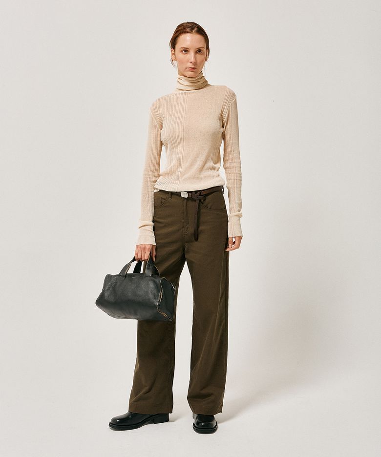 W Freja loose-fit pants taupe