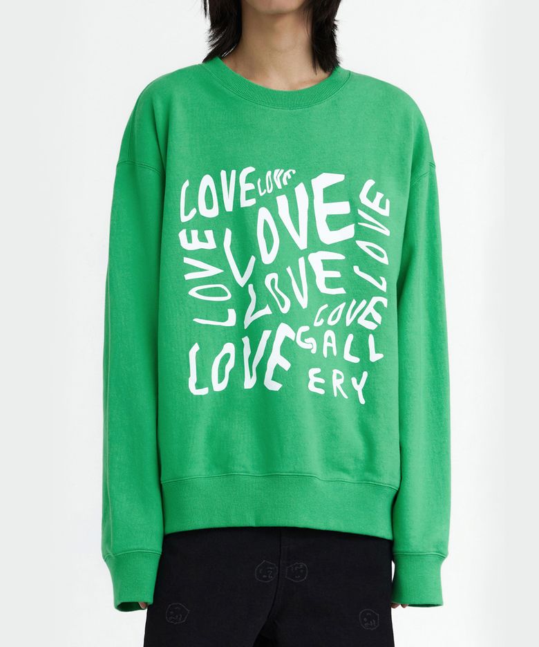 Love Graphic Long Sweatshirt