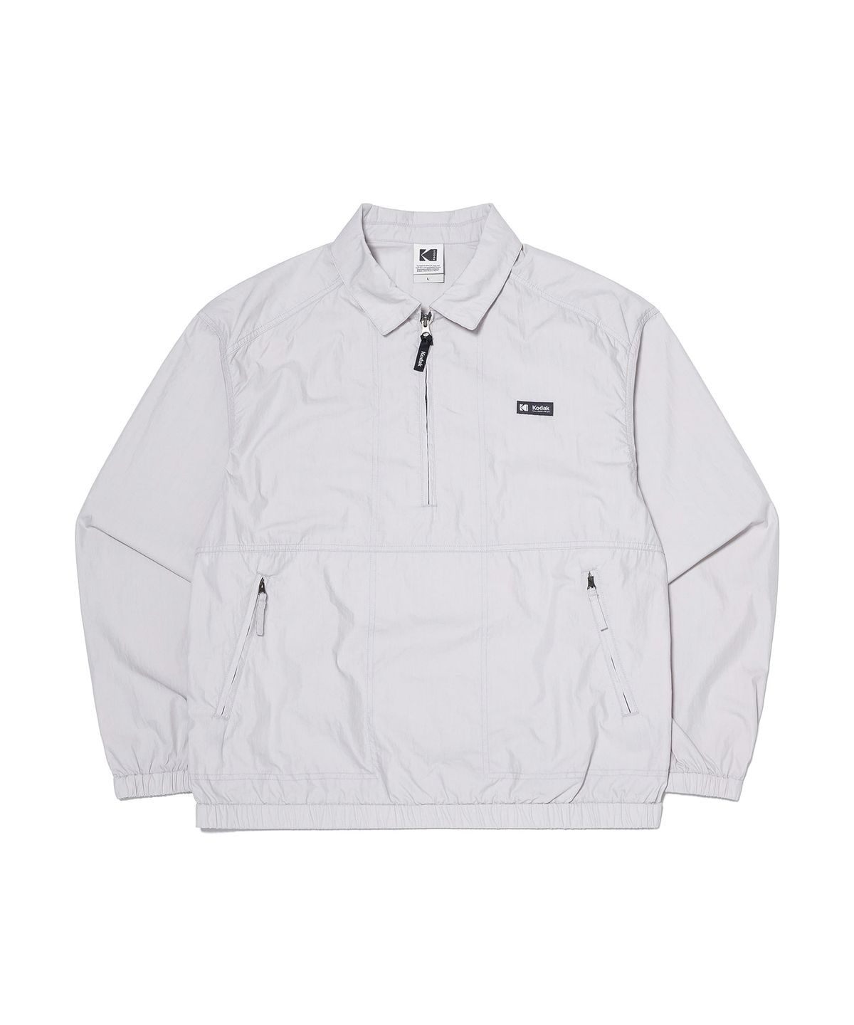 코닥(KODAK) 가먼트워싱 카라 아노락 자켓 LIGHT GREY