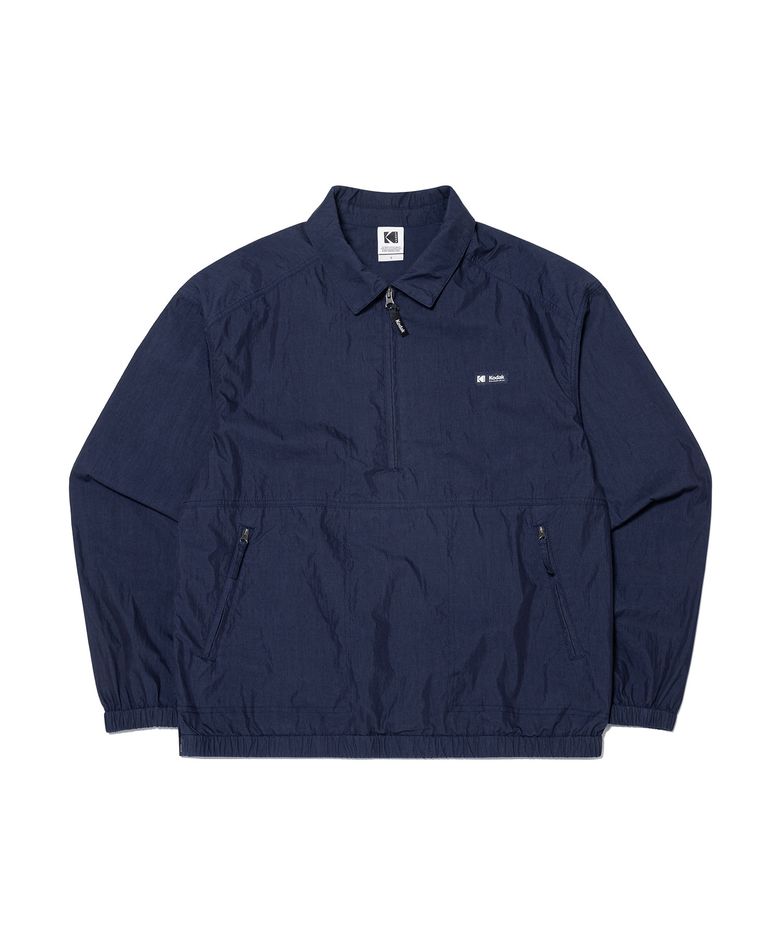 가먼트워싱 카라 아노락 자켓 NAVY