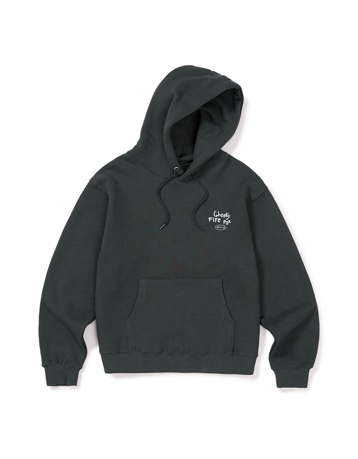 엠엠엘지(MMLG) [Mmlg] FIRE FOX HOODIE (SQUID BLACK)