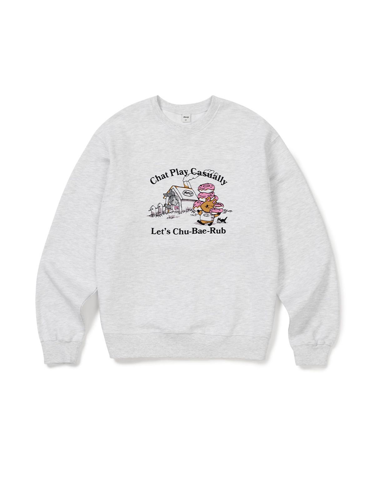 엠엠엘지(MMLG) [Mmlg] CHUBAERUB SWEAT (ASH GREY)